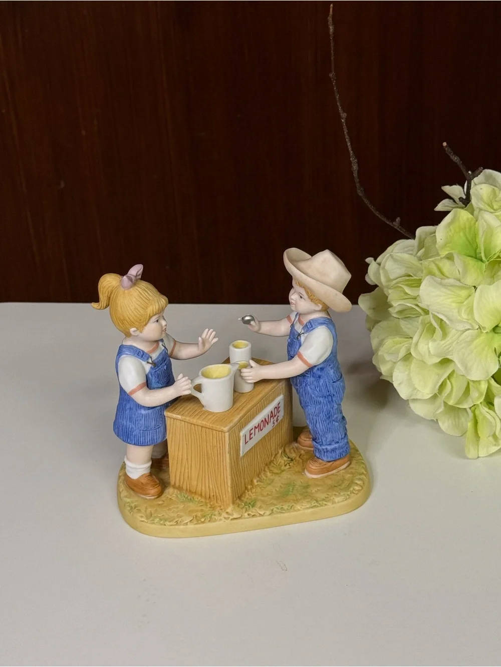 Vintage Porcelain Country style fresh Lemonade Figurine
